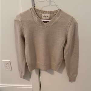 Wilfred V-Neck Sweater in Soft Cream
